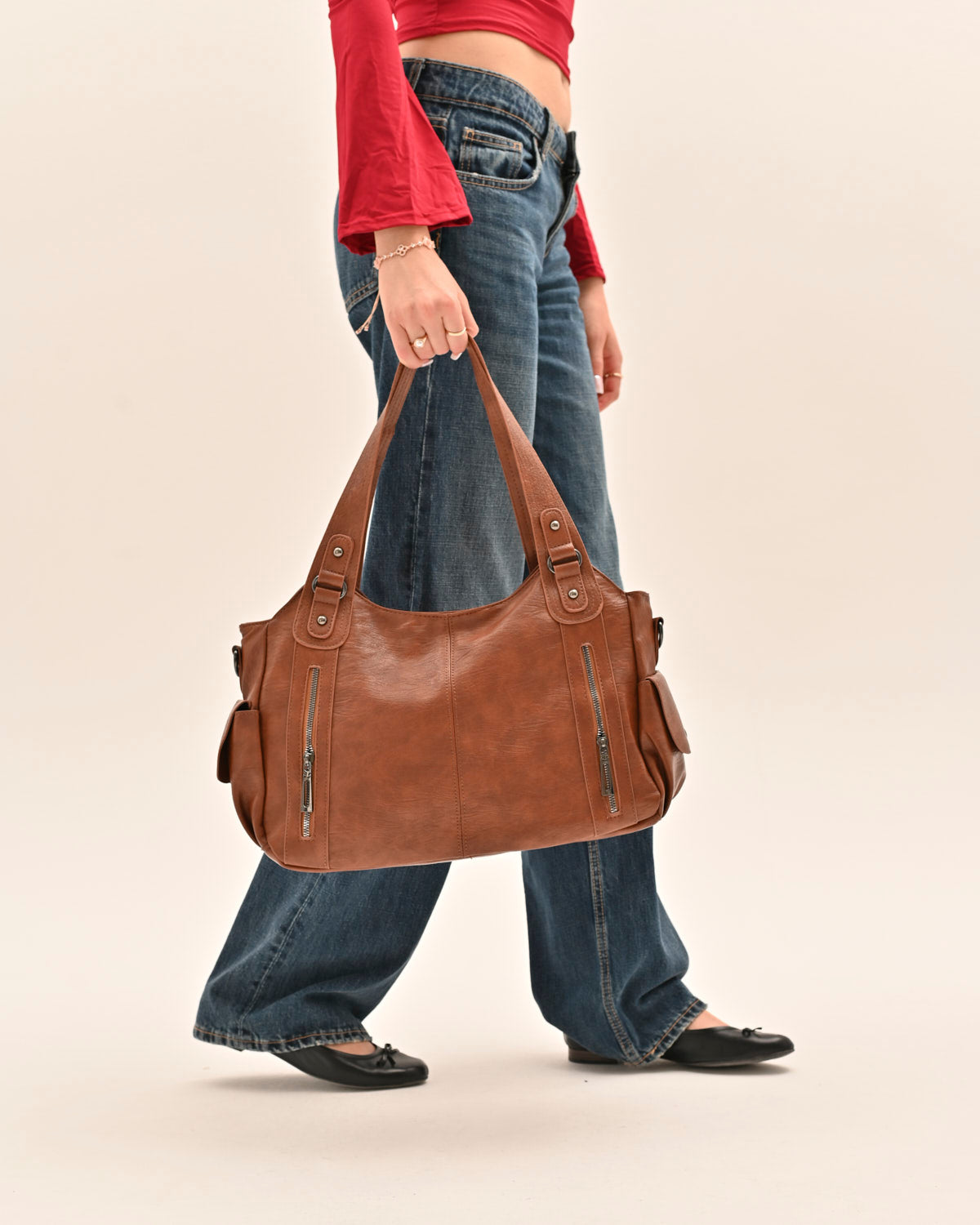 It girl city bag - Camel