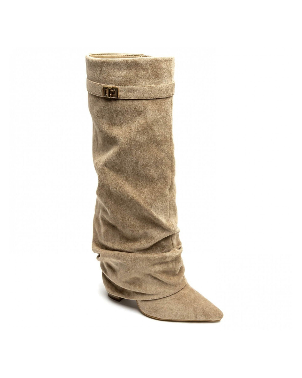 Lavista Slouchy Suede knee high boots - Beige